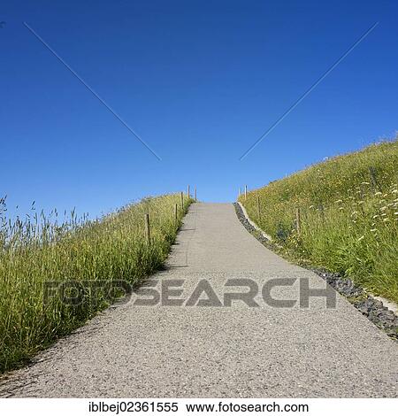 Stock Photography - "Path on massif of Puy de Dome, Auvergne, France, Europe". Fotosearch