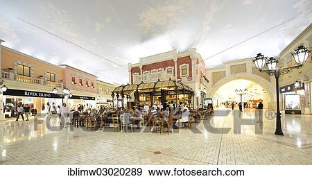 "Paul, French bakery and patisserie, River Island shop, luxury shopping centre, Villaggio Mall designed in a Venetian style, Aspire Zone, Doha, Doha, Qatar, Asia" View Large Photo Image Stock Photo - "Paul, French bakery and patisserie, River Island shop, luxury shopping centre, Villaggio Mall designed in a Venetian style, Aspire Zone, Doha, Doha, Qatar, Asia". Fotosearch
