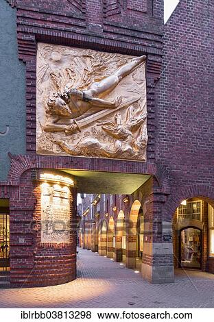 "Paula-Becker-Modersohn-Haus, relief of the Archangel Michael, Bottcherstrasse, historic town centre, Bremen, Germany, Europe" View Large Photo Image Stock Photo - "Paula-Becker-Modersohn-Haus, relief of the Archangel Michael, Bottcherstrasse, historic town centre, Bremen, Germany, Europe". Fotosearch