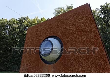 Stock Photograph - "Pavilion of Seeing, Varus Battle or Battle of the Teutoburg Forest, Kalkriese Museum and Park, Osnabruecker Land region, Lower Saxony, Germany, Europe". Fotosearch