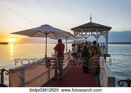 "Pavilion with a bar on Lake Constance, Bregenz, Vorarlberg, Austria, Europe" View Large Photo Image Stock Photography - "Pavilion with a bar on Lake Constance, Bregenz, Vorarlberg, Austria, Europe". Fotosearch