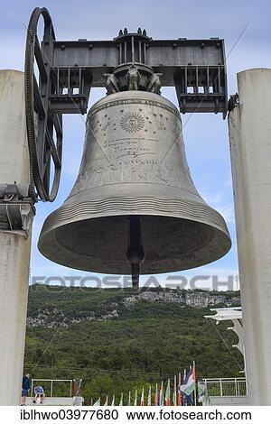 Stock Image - "Peace Bell Maria Dolens, World War I Memorial, Rovereto region of Trentino-Alto Adige, Italy, Europe". Fotosearch