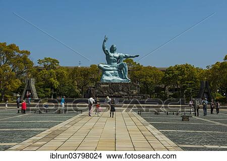 "Peace statue in the Peace Park, Nagasaki, Japan, Asia" View Large Photo Image Picture - "Peace statue in the Peace Park, Nagasaki, Japan, Asia". Fotosearch