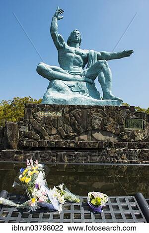 "Peace statue in the Peace Park, Nagasaki, Japan, Asia" View Large Photo Image Stock Image - "Peace statue in the Peace Park, Nagasaki, Japan, Asia". Fotosearch