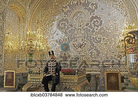 "Peacock Throne in the Reception Hall, Golestan Palace, INESCO World Cultural Heritage Site, Tehran, Tehran province, Persia, Iran, Asia" View Large Photo Image Stock Photo - "Peacock Throne in the Reception Hall, Golestan Palace, INESCO World Cultural Heritage Site, Tehran, Tehran province, Persia, Iran, Asia". Fotosearch