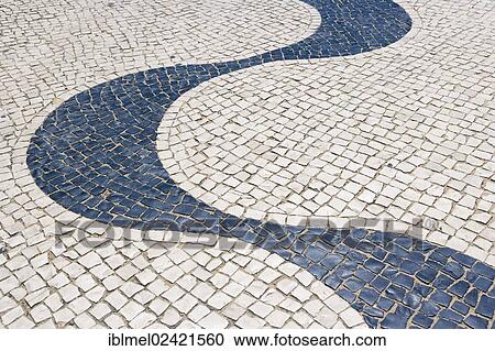 Pebbled street, Avenida Marginal Strasse, Praia da Nazare, Nazare, Oeste, Leiria District, Portugal, Europe View Large Photo Image Stock Image - Pebbled street, Avenida Marginal Strasse, Praia da Nazare, Nazare, Oeste, Leiria District, Portugal, Europe. Fotosearch