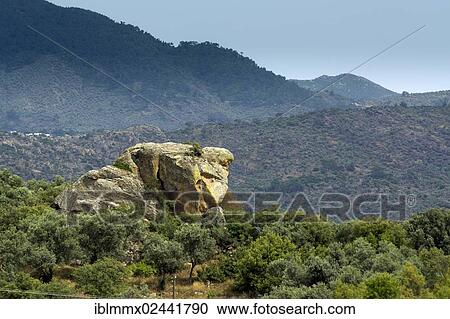 Stock Image - "Peculiar rock formations, Besparmak Daglari mountains Kapikiri, Mus, Turkey, Asia". Fotosearch