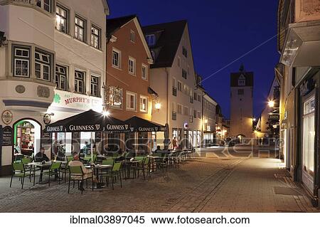 "Pedestrian zone and water tower, Isny, Upper Swabia, Baden-Wurttemberg, Germany, Europe" View Large Photo Image Stock Photography - "Pedestrian zone and water tower, Isny, Upper Swabia, Baden-Wurttemberg, Germany, Europe". Fotosearch