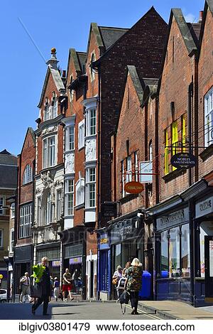 Stock Photo - "Pedestrian zone in the historic centre, York, North Yorkshire, England, United Kingdom, Europe". Fotosearch