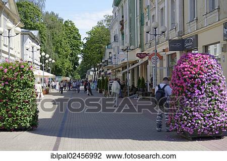 "Pedestrian zone, Jomas iela, Jurmala, Latvia, Baltic states, Europe" View Large Photo Image Stock Image - "Pedestrian zone, Jomas iela, Jurmala, Latvia, Baltic states, Europe". Fotosearch