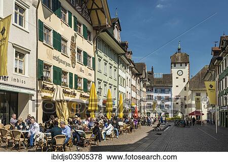 "Pedestrian zone, Waldshut-Tiengen, Baden-Wurttemberg, Germany, Europe" View Large Photo Image Stock Photo - "Pedestrian zone, Waldshut-Tiengen, Baden-Wurttemberg, Germany, Europe". Fotosearch