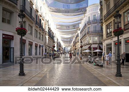 "Pedestrian zone with sun protection, Malaga, Andalucia, Spain, Europe, PublicGround, Europe" View Large Photo Image Stock Photo - "Pedestrian zone with sun protection, Malaga, Andalucia, Spain, Europe, PublicGround, Europe". Fotosearch