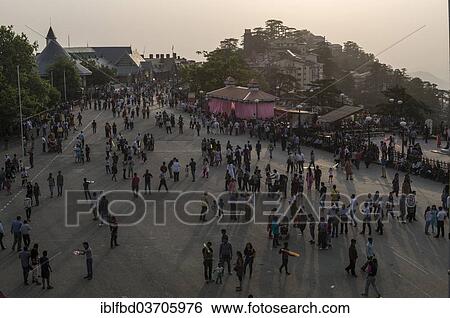"Pedestrians on Mall Road, Shimla, Himachal Pradesh, India, Asia" View Large Photo Image Stock Photograph - "Pedestrians on Mall Road, Shimla, Himachal Pradesh, India, Asia". Fotosearch