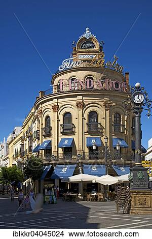 Picture - "Pedro Domecq building in Calle Larga, Jerez de la Frontera, Andalusia, Spain, Europe". Fotosearch