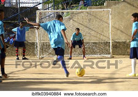 "Penalty, soccer tournament on the football ground of the Guararape favela, Rio de Janeiro, Brazil, South America" View Large Photo Image Picture - "Penalty, soccer tournament on the football ground of the Guararape favela, Rio de Janeiro, Brazil, South America". Fotosearch