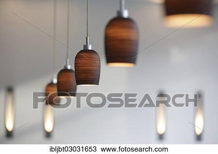 Pendant lamps in a bar View Large Photo Image Stock Image - Pendant lamps in a bar. Fotosearch