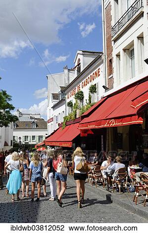 "People at the Place du Tertre, Montmartre, 18th Arrondissement, Paris, France, Europe" View Large Photo Image Stock Image - "People at the Place du Tertre, Montmartre, 18th Arrondissement, Paris, France, Europe". Fotosearch