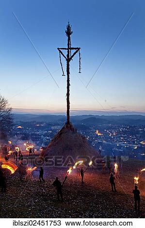 "People attending the Easter fire, an Easter tradition, Attendorn, Sauerland, North Rhine-Westphalia, Germany, Europe, PublicGround, Europe" View Large Photo Image Stock Image - "People attending the Easter fire, an Easter tradition, Attendorn, Sauerland, North Rhine-Westphalia, Germany, Europe, PublicGround, Europe". Fotosearch