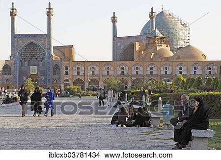 "People on Imam Square in front of the Imam Mosque, Isfahan, Isfahan Province, Persia, Iran, Asia" View Large Photo Image Picture - "People on Imam Square in front of the Imam Mosque, Isfahan, Isfahan Province, Persia, Iran, Asia". Fotosearch