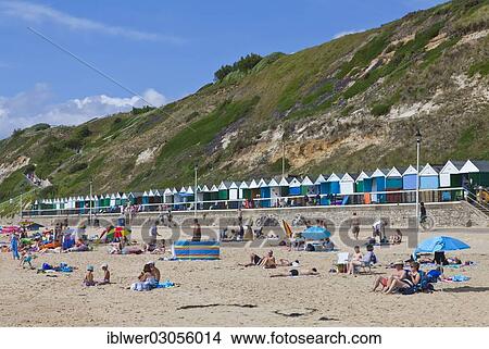 "People on the beach, beach life, colourful beach huts at back, Bournemouth, Dorset, England, United Kingdom, Europe" View Large Photo Image Picture - "People on the beach, beach life, colourful beach huts at back, Bournemouth, Dorset, England, United Kingdom, Europe". Fotosearch