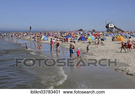"People on the beach, North Sea, St. Peter-Ording, Schleswig-Holstein, Germany, Europe" View Large Photo Image Stock Image - "People on the beach, North Sea, St. Peter-Ording, Schleswig-Holstein, Germany, Europe". Fotosearch