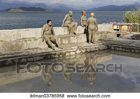 "People taking a mud bath, Sultaniye Thermal Baths at Lake Koycegiz or Koycegiz Golu near Dalyan, Mugla Province, Turkish Riviera or Turquoise Coast, Aegean, Turkey, Asia" View Large Photo Image Stock Photo - "People taking a mud bath, Sultaniye Thermal Baths at Lake Koycegiz or Koycegiz Golu near Dalyan, Mugla Province, Turkish Riviera or Turquoise Coast, Aegean, Turkey, Asia". Fotosearch