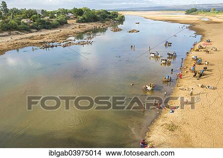 "People washing and taking water from the Mandare river, Berenty, Tolagnaro, Toliara Province, Madagascar, Africa" View Large Photo Image Picture - "People washing and taking water from the Mandare river, Berenty, Tolagnaro, Toliara Province, Madagascar, Africa". Fotosearch