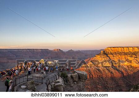 "People watching the sunset at the Grand Canyon, Arizona, United States, North America" View Large Photo Image Stock Image - "People watching the sunset at the Grand Canyon, Arizona, United States, North America". Fotosearch