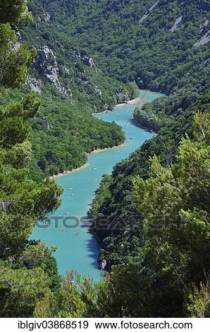 "People with pedalos in the Verdon Gorge, Gorges du Verdon, Alpes-de-Haute-Provence, Provence-Alpes-Cote d'Azur, France, Europe" View Large Photo Image Stock Photo - "People with pedalos in the Verdon Gorge, Gorges du Verdon, Alpes-de-Haute-Provence, Provence-Alpes-Cote d'Azur, France, Europe". Fotosearch