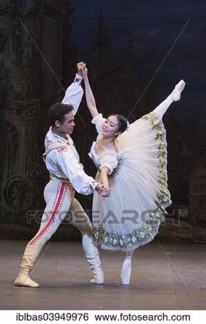 "Performance of the ballet Coppelia with Shiori Kase as Swanilda and Yonah Acosta as Franz, English National Ballet, London Coliseum, London, England, United Kingdom, Europe" View Large Photo Image Stock Photograph - "Performance of the ballet Coppelia with Shiori Kase as Swanilda and Yonah Acosta as Franz, English National Ballet, London Coliseum, London, England, United Kingdom, Europe". Fotosearch
