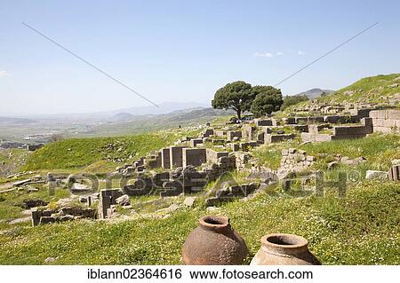 Stock Photograph - "Pergamon Altar, excavation site, ancient city of Pergamon or Pergamum, Bergama, Turkey, Asia". Fotosearch