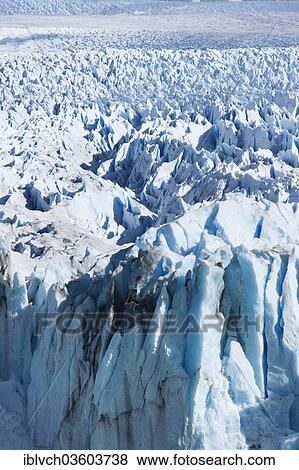 Stock Photo - "Perito Moreno Glacier, glacier tongue, ice, icefall, Los Glaciares National Park, Santa Cruz, Argentina, South America". Fotosearch