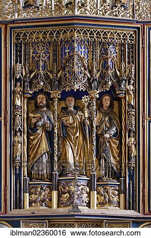 Stock Photograph - "Pesenbacher winged altar, Pilgrimage Church of St. Leonhard in Pesenbach, municipality of Feldkirchen an der Donau, Muehlviertel region, Upper Austria, Austria, Europe". Fotosearch