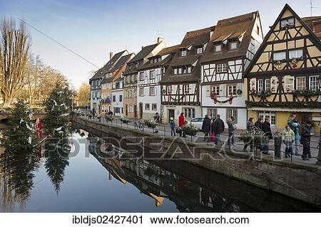 "Petite Venise in winter, historic district of Colmar, Alsace, France, Europe" View Large Photo Image Stock Image - "Petite Venise in winter, historic district of Colmar, Alsace, France, Europe". Fotosearch