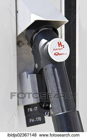 Stock Photo - "Petrol pump, solar hydrogen station, Fraunhofer Institut, Freiburg, Baden-Wuerttemberg, Germany, Europe". Fotosearch