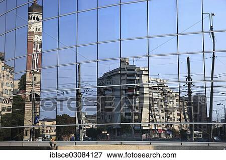 Stock Photo - "PETROM building, Ploiesti, Grosse Walachei, Romania, Europe". Fotosearch