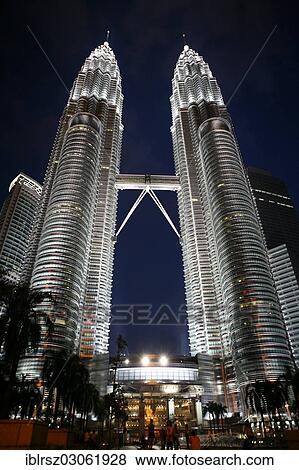 "Petronas Towers at night, Kuala Lumpur, Malaysia, Asia" View Large Photo Image Stock Photo - "Petronas Towers at night, Kuala Lumpur, Malaysia, Asia". Fotosearch