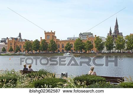 "Pfaffenteich pond, Schwerin, Mecklenburg-Western Pomerania, Germany, Europe" View Large Photo Image Stock Photo - "Pfaffenteich pond, Schwerin, Mecklenburg-Western Pomerania, Germany, Europe". Fotosearch