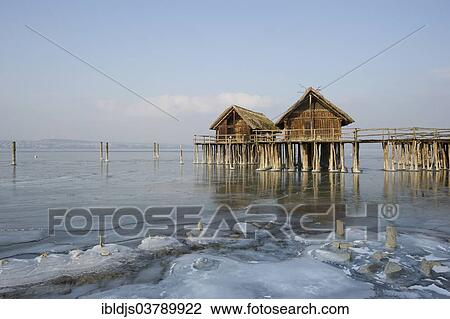 "Pfahlbaumuseum Unteruhldingen museum and frozen Lake Constance, UNESCO World Heritage Site, Unteruhldingen, Baden-Wuerttemberg, Germany, Europe" View Large Photo Image Stock Image - "Pfahlbaumuseum Unteruhldingen museum and frozen Lake Constance, UNESCO World Heritage Site, Unteruhldingen, Baden-Wuerttemberg, Germany, Europe". Fotosearch