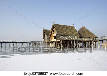 "Pfahlbaumuseum Unteruhldingen museum and frozen Lake Constance, UNESCO World Heritage Site, Unteruhldingen, Baden-Wuerttemberg, Germany, Europe" View Large Photo Image Stock Photo - "Pfahlbaumuseum Unteruhldingen museum and frozen Lake Constance, UNESCO World Heritage Site, Unteruhldingen, Baden-Wuerttemberg, Germany, Europe". Fotosearch