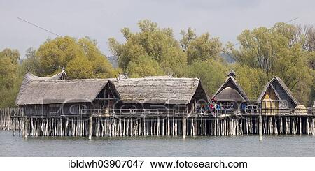 "Pfahlbaumuseum Unteruhldingen, stilt house museum, UNESCO World Cultural Heritage Site, Uhldingen-Muhlhofen, Lake Constance, Baden-Wurttemberg, Germany, Europe" View Large Photo Image Stock Photo - "Pfahlbaumuseum Unteruhldingen, stilt house museum, UNESCO World Cultural Heritage Site, Uhldingen-Muhlhofen, Lake Constance, Baden-Wurttemberg, Germany, Europe". Fotosearch