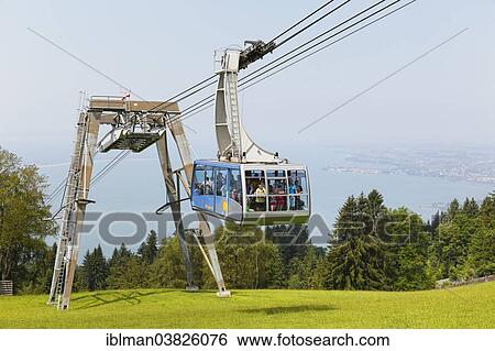 Stock Photograph - "Pfander cable car, Mt Pfander near Bregenz, Vorarlberg, Austria, Europe". Fotosearch