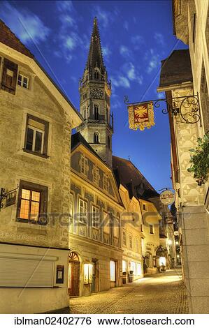 "Pfarrgasse lane with parish church, Steyr, Traunviertel area, Upper Austria, Austria, Europe, PublicGround, Europe" View Large Photo Image Stock Photograph - "Pfarrgasse lane with parish church, Steyr, Traunviertel area, Upper Austria, Austria, Europe, PublicGround, Europe". Fotosearch