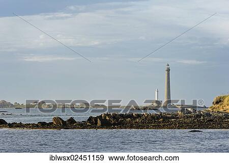 Stock Photo - "Phare de l'Ile Vierge lighthouse, Plouguerneau, Brittany, Finistere, France, Europe, PublicGround, Europe". Fotosearch