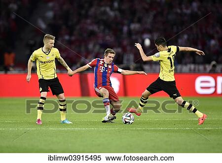 "Philipp Lahm, Bayern Munich, center, injured during battle with Nuri Sahin, right, Borussia Dortmund, Marco Reus of Borussia Dortmund, left, as a spectator, DFB Cup final, Olympiastadion, Berlin, Germany, Europe" View Large Photo Image Stock Photography - "Philipp Lahm, Bayern Munich, center, injured during battle with Nuri Sahin, right, Borussia Dortmund, Marco Reus of Borussia Dortmund, left, as a spectator, DFB Cup final, Olympiastadion, Berlin, Germany, Europe". Fotosearch