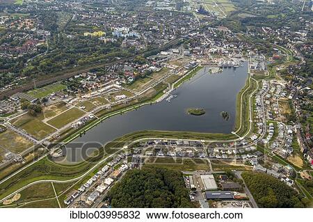 Stock Image - "Phoenix Lake, Horde, Dortmund, Ruhr district, North Rhine-Westphalia, Germany, Europe". Fotosearch