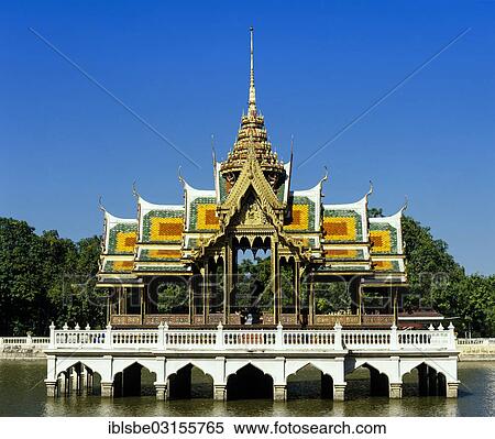 "Phra Thinang Aisawan Thippayat Pavilion, summer palace of the royal family, Bang Pa-In, Ayutthaya Province, Thailand, Asia" View Large Photo Image Stock Photography - "Phra Thinang Aisawan Thippayat Pavilion, summer palace of the royal family, Bang Pa-In, Ayutthaya Province, Thailand, Asia". Fotosearch
