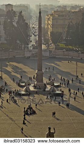 "Piazza del Popolo, Rome, Lazio, Italy, Europe" View Large Photo Image Stock Image - "Piazza del Popolo, Rome, Lazio, Italy, Europe". Fotosearch