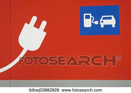 "Pictogram, E. ON electric car charging station, Munich, Upper Bavaria, Bavaria, Germany, Europe" View Large Photo Image Stock Photo - "Pictogram, E. ON electric car charging station, Munich, Upper Bavaria, Bavaria, Germany, Europe". Fotosearch