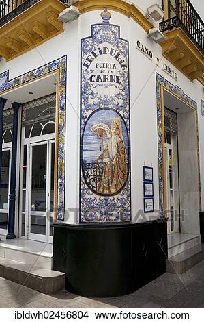 "Picture made of tiles on a wall in the historic city centre, Seville, Andalusia, Spain, Europe, PublicGround, Europe" View Large Photo Image Picture - "Picture made of tiles on a wall in the historic city centre, Seville, Andalusia, Spain, Europe, PublicGround, Europe". Fotosearch